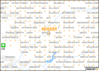 map of Heidgen