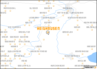 map of Heidhausen