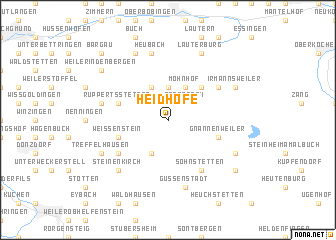 map of Heidhöfe