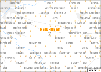 map of Heidhusen