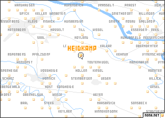 map of Heidkamp