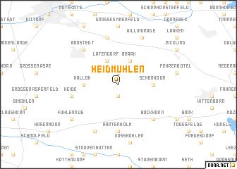 map of Heidmühlen