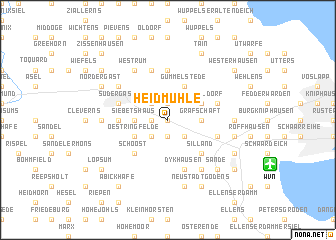 map of Heidmühle