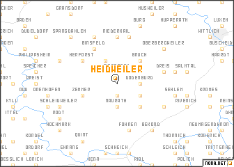 map of Heidweiler