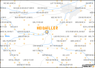 map of Heidwiller
