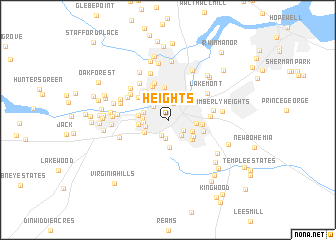 map of Heights