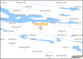 map of Heikkilä