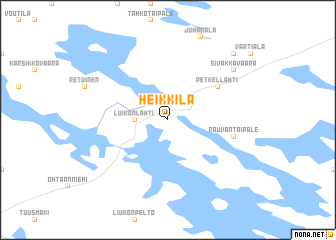 map of Heikkilä