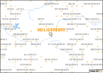 map of Heiligenborn