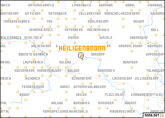 map of Heiligenbronn