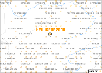 map of Heiligenbronn