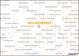 map of Heiligenbronn
