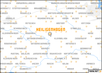 map of Heiligenhagen