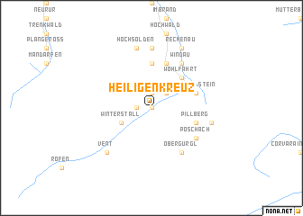 map of Heiligenkreuz