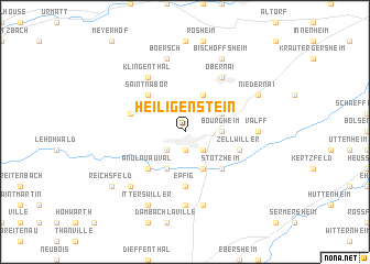 map of Heiligenstein