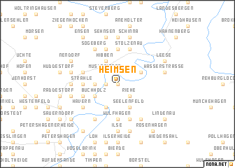 map of Heimsen