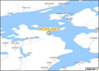 map of Heimsjøen