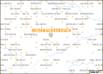 map of Heinebüchenbruch