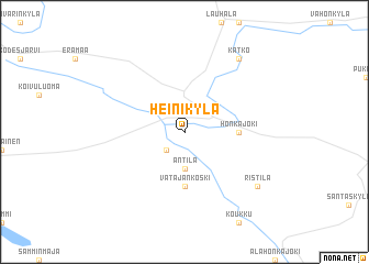 map of Heinikylä