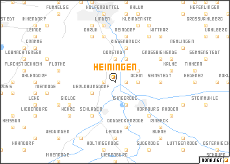 map of Heiningen