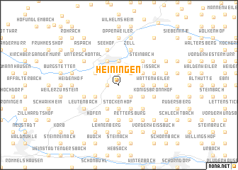 map of Heiningen