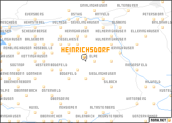 map of Heinrichsdorf