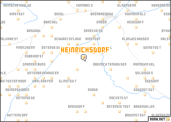 map of Heinrichsdorf