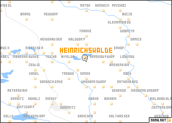 map of Heinrichswalde