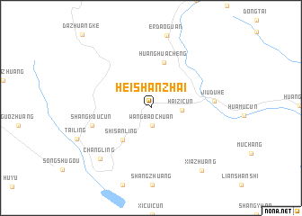 map of Heishanzhai