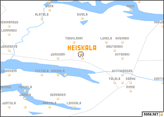 map of Heiskala