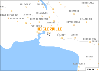 map of Heislerville