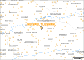 map of Heispelt-lès-Wahl