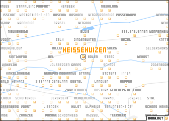map of Heissehuizen
