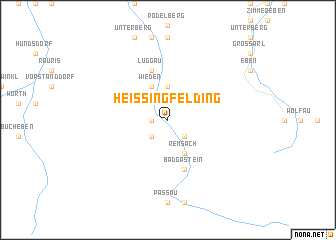 map of Heissingfelding