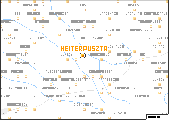 map of Heiterpuszta