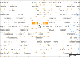 map of Heithüsen