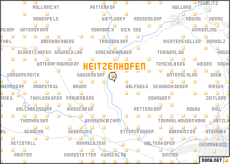 map of Heitzenhofen