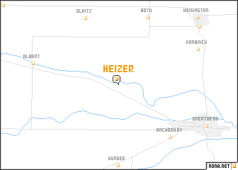 map of Heizer