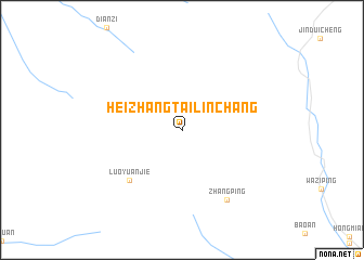 map of Heizhangtailinchang