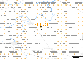 map of Heizijde