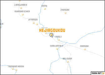 map of Hejiagoukou