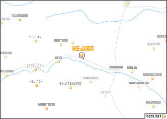 map of Hejian