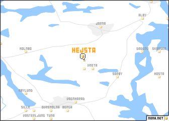 map of Hejsta
