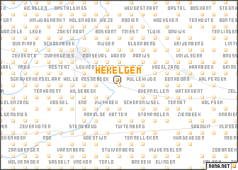 map of Hekelgem