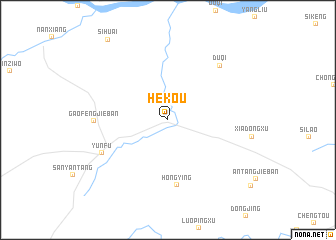 map of Hekou