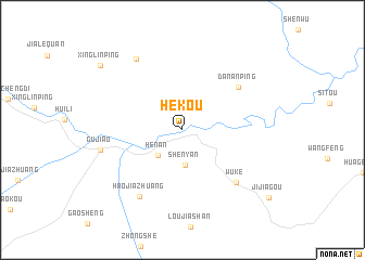 map of Hekou