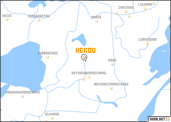 map of Hekou