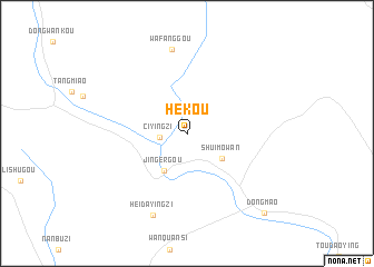 map of Hekou