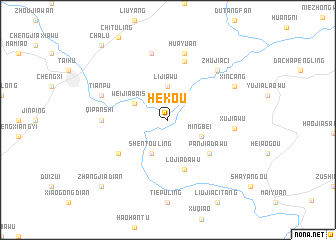map of Hekou