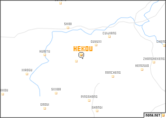 map of Hekou
